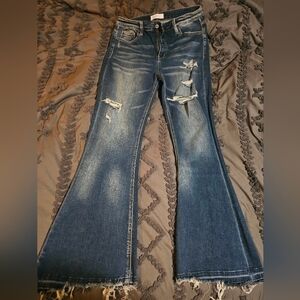 Women's Blue Flare Jeans